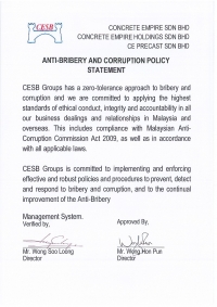 Anti-Bribery and Corruption Policy